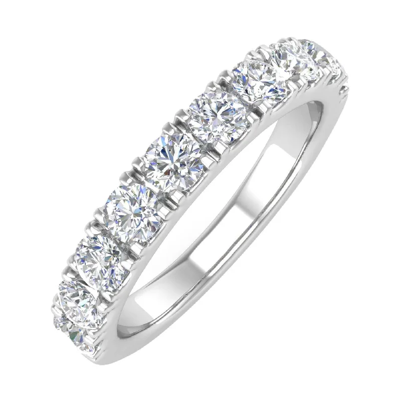 diamond rings for women -Gold Diamond Wedding Band Ring (0.85 Carat)