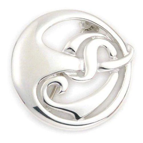 Sterling Silver or 9ct Gold Celtic Brooch - B396