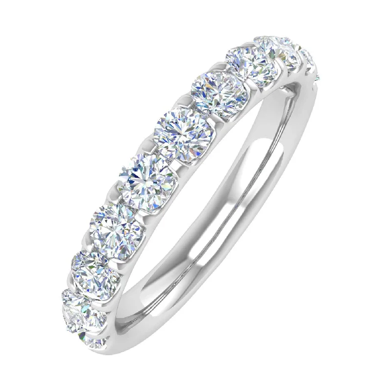 eternity diamond wedding rings -1 Carat Diamond Wedding Band Ring in Gold