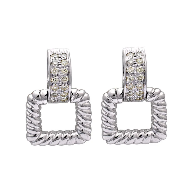 handmade earrings for women -Earrings-Diamond