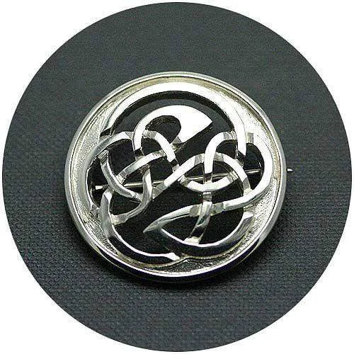 Silver Celtic Brooch - 033B