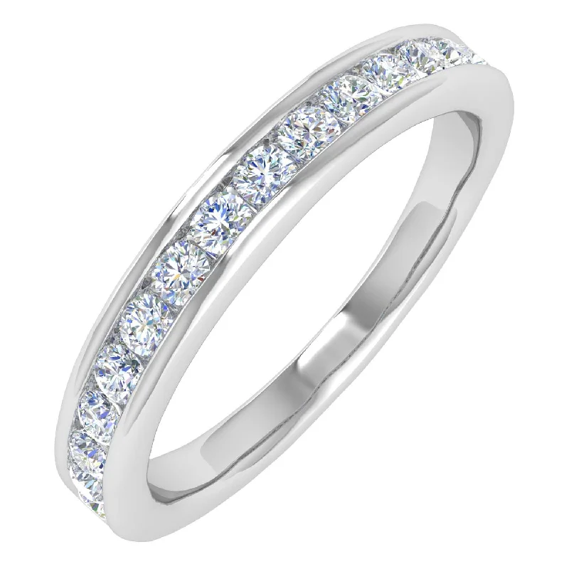 stackable rings for women -1/3 Carat Diamond Wedding Band Ring in Gold