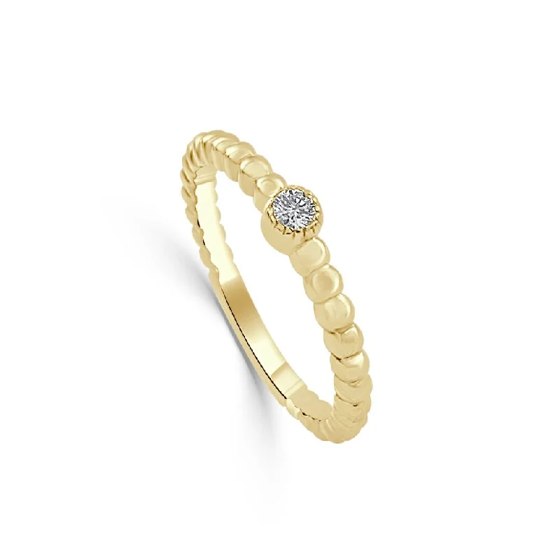 sapphire engagement rings -Joelle Diamond Wedding Ring 14k Yellow Gold 1/10 ct TDW Gifts for Her