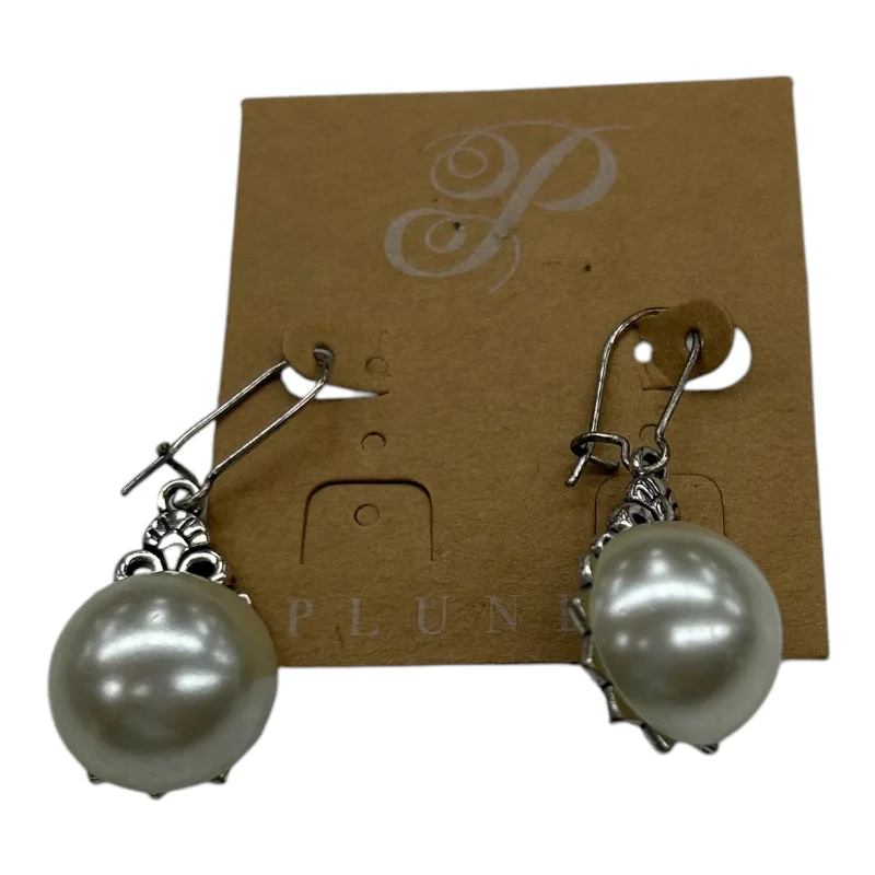 gold earrings for women -Earrings Dangle/Drop By Plunder In Silver