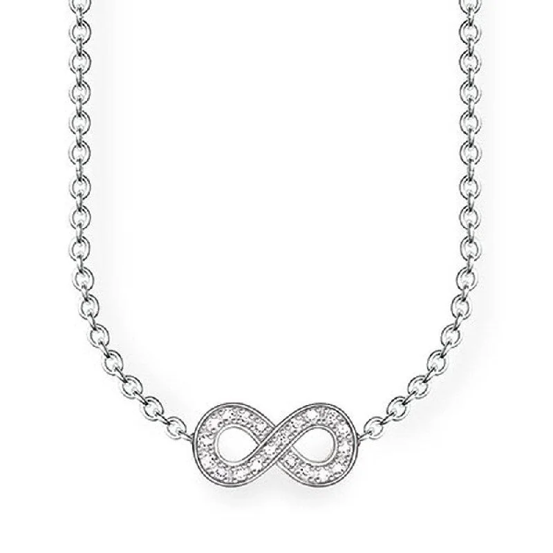 classic pendant necklaces for women -Infinity Diamond Necklace