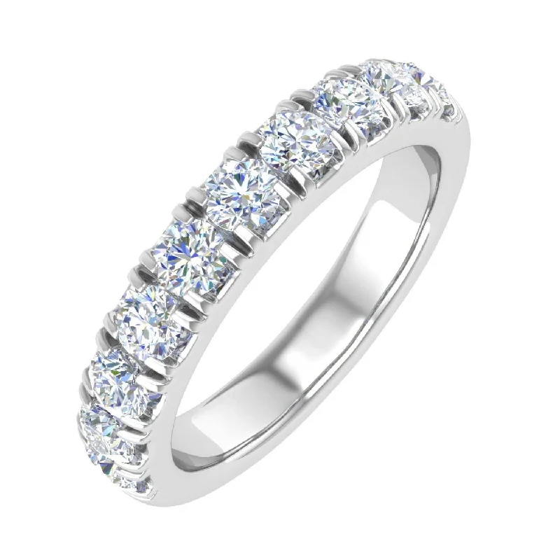 statement wedding rings for women -3/4 Carat Diamond Wedding Band Ring in Gold