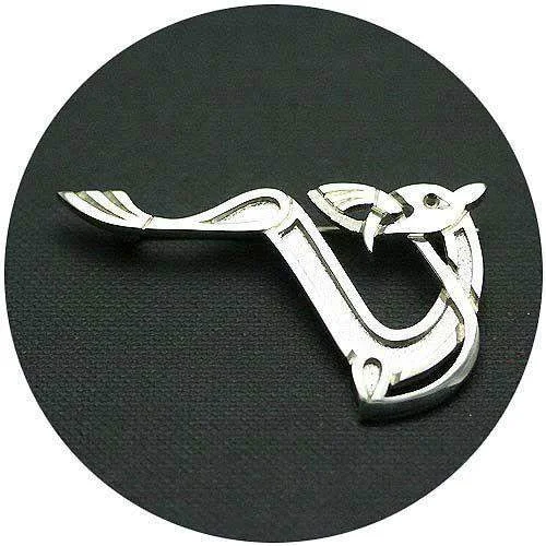 Silver Celtic Brooch - A2