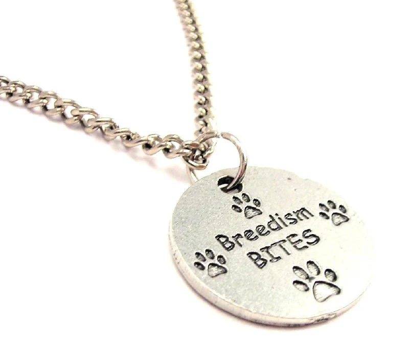 men's style necklaces for women -Breedism Bites Single Charm Necklace